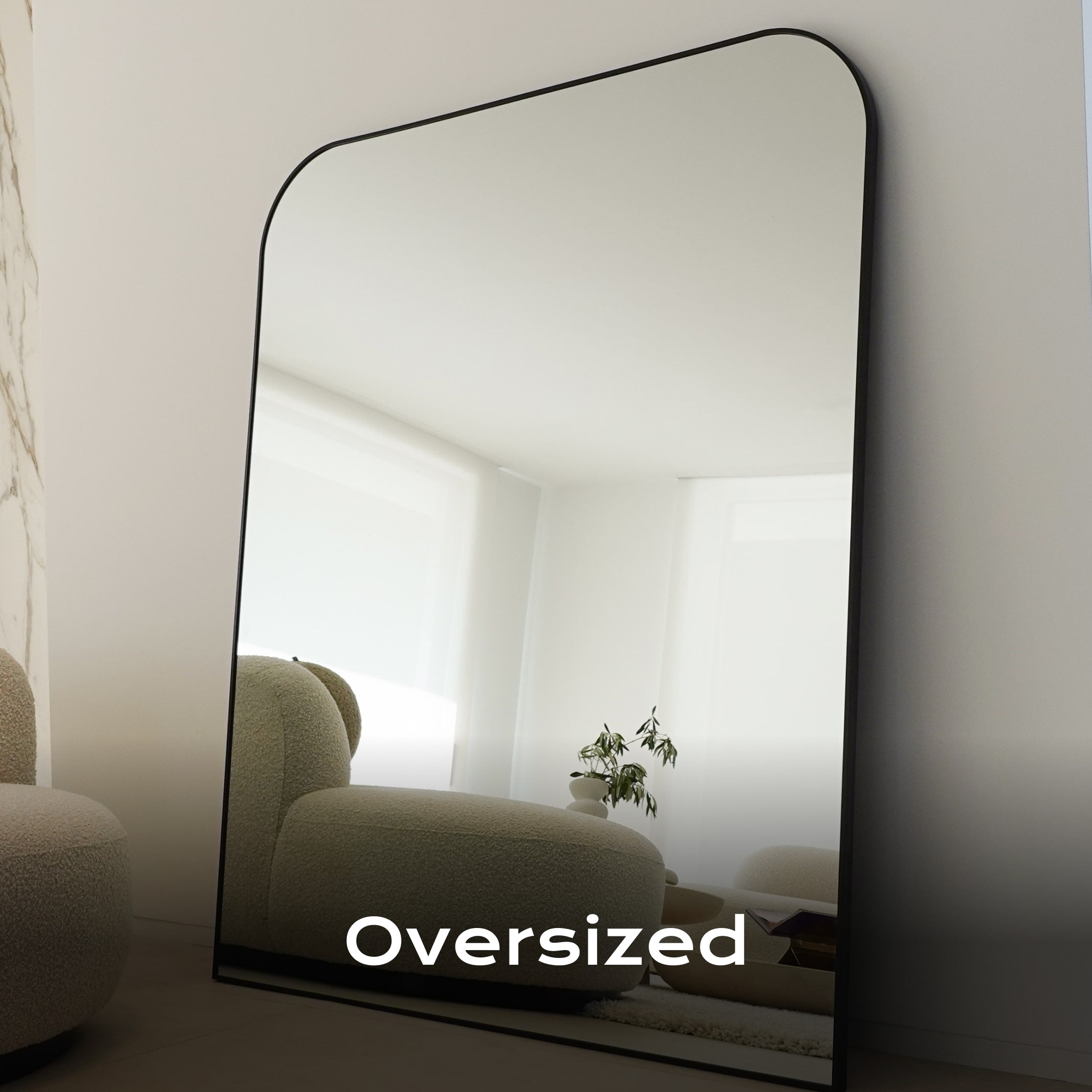 Edge | Extra Wide Oversized Mirror - 165cm x 139cm