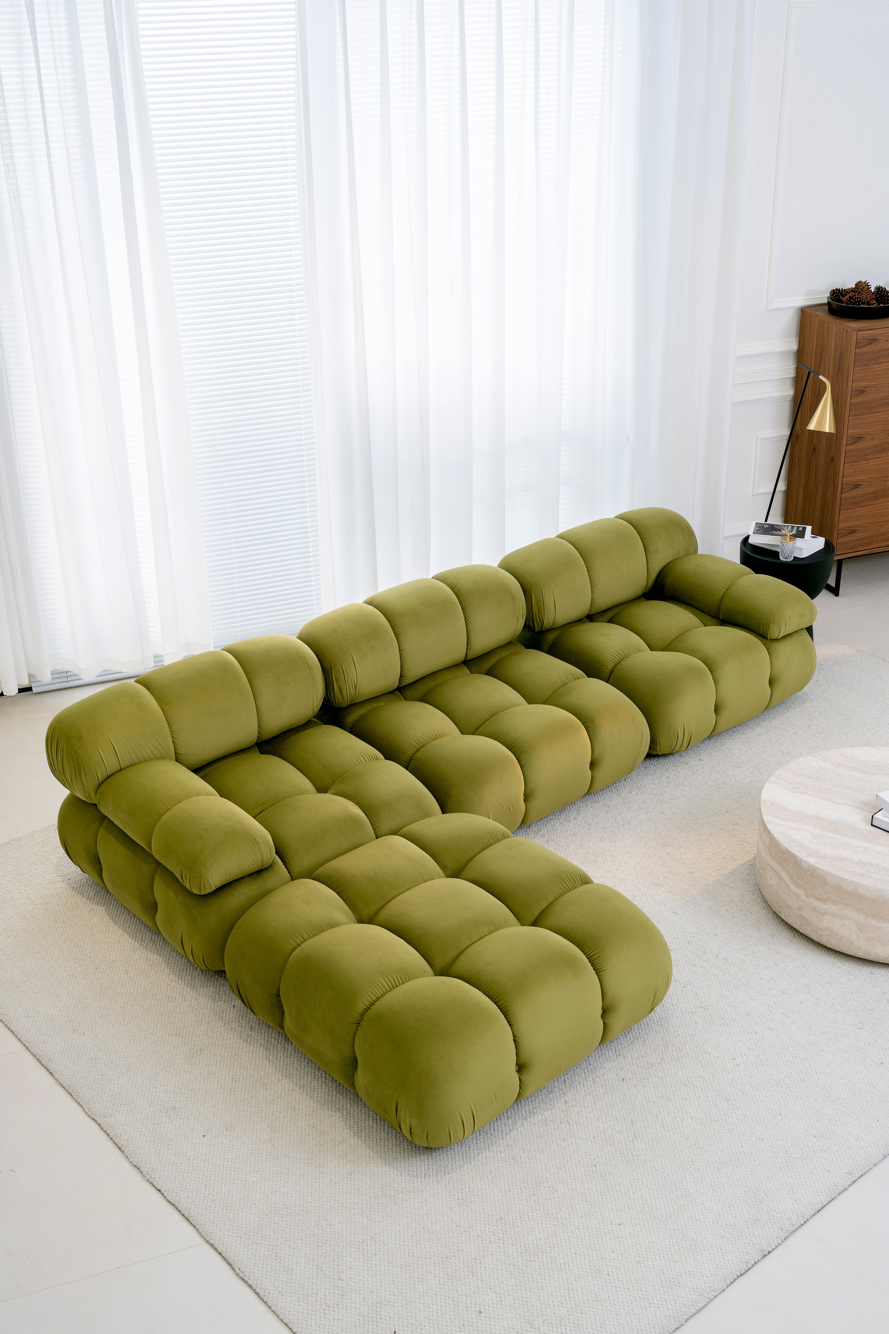 Maven Chaise Lounge Olive Patina