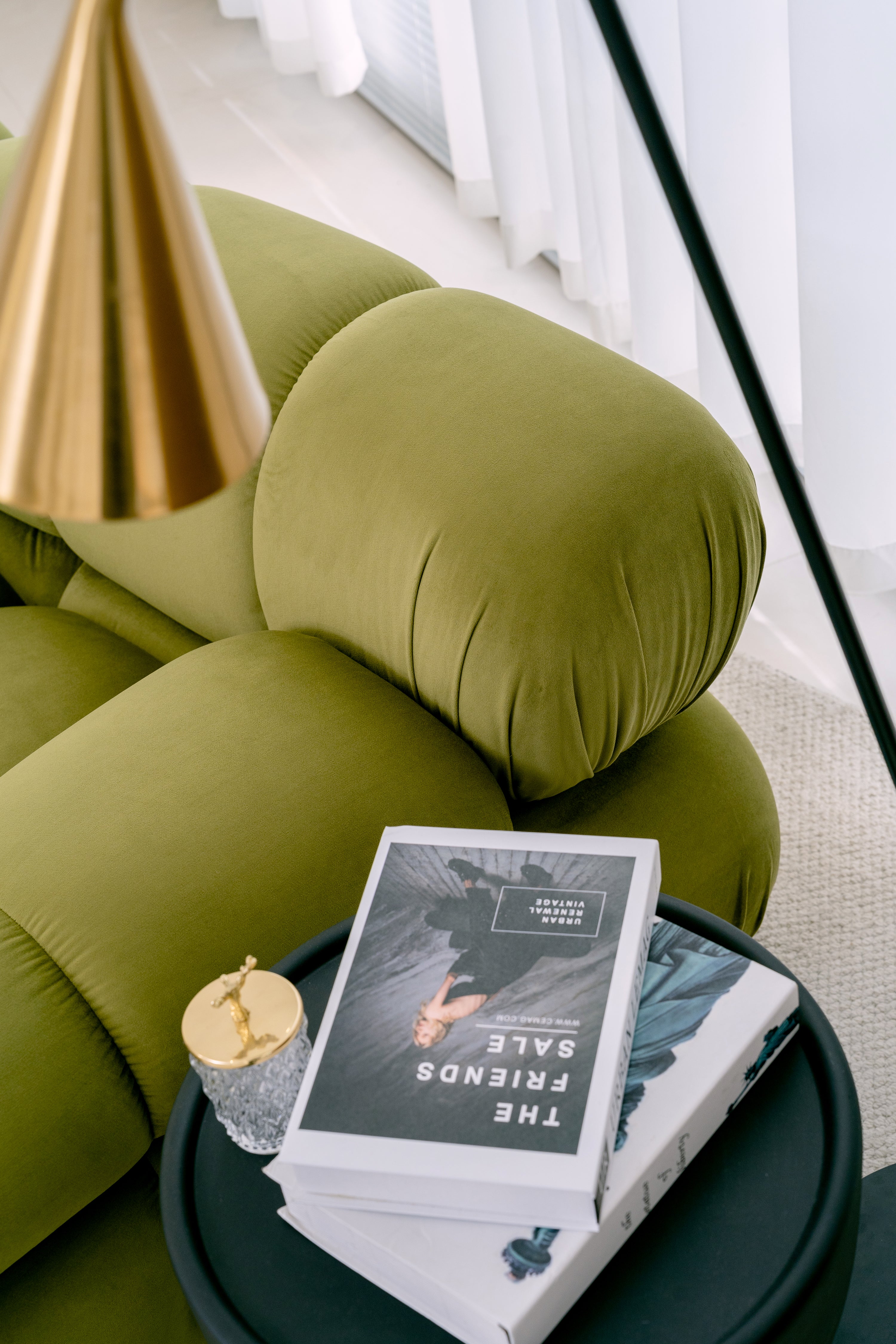 Maven Chaise Lounge Olive Patina