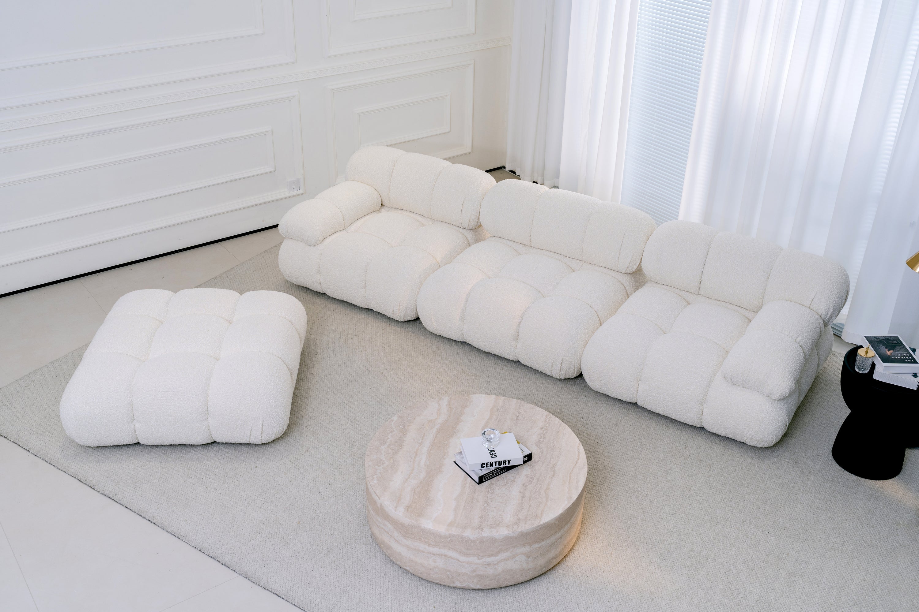 Maven Chaise Lounge Pearl White