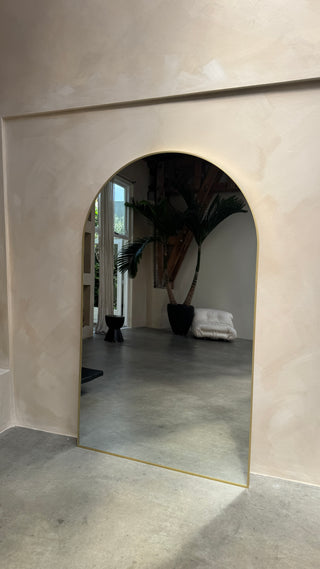 MEGA MOON mirror| 200 cm x 120 cm goud